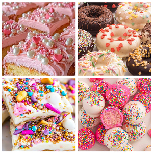 Vente en gros de pépites de sucre arc-en-ciel colorées comestibles mélangées pour la décoration de gâteaux de Noël Halal 1 kg 5 kg OEM Pépites pour gâteaux - Product Image 5