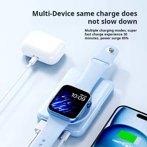 OEM magnete senza fili PowerBanks portatile 3 in 1 <span class=keywords><strong>ricarica</strong></span> <span class=keywords><strong>rapida</strong></span> magnetico Smart Watch Power bank 10000mah con supporto per telefono <span class=keywords><strong>Powerbank</strong></span> - Product Image 4