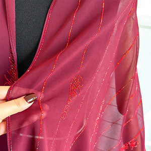 Écharpes et châles traditionnels, écharpe en soie blanche brodée 166*70cm, châle de mode pour femmes - Product Image 4