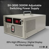 Fuente de Alimentación Conmutada Industrial de 3KW SV-3000 Ajustable 24V 60A 48V 120A, Fuente de CC para Pruebas de Automatización y Bancos de Envejecimiento
