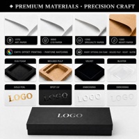 Boîtes cadeaux personnalisées en carton rigide noir avec pelliculage mat et revêtement UV pour accessoires de téléphonie mobile