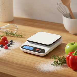10kg 가정용 주방 저울 플라스틱 전자 음식 베이킹 저울 무게 측정 기능 배터리 최소 1g 계량 - Product Image 1