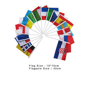 Bandera onduladora manual, fabricante profesional, celebración nacional <span class=keywords><strong>de</strong></span> vacaciones, Sierra <span class=keywords><strong>leon</strong></span> - Product Image 5