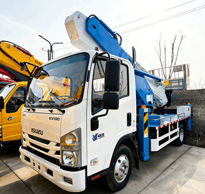 Affidabile <span class=keywords><strong>Camion</strong></span> <span class=keywords><strong>con</strong></span> Piattaforma Aerea Diesel Automatica Isuzu Kv100/Nnr Usato per Costruzioni - Product Image 2