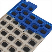Clavier en caoutchouc silicone personnalisé pour calculatrice, dispositif électronique, pavé de boutons en silicone conducteur, clavier en caoutchouc de haute qualité