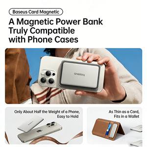 <span class=keywords><strong>Power</strong></span> Bank Magnetico Ultra-Sottile <span class=keywords><strong>Ba</strong></span> seu PicoGo 10000mAh 27W Compatibile con iPhone e Telefoni Android, Ricarica Rapida PD - Product Image 3