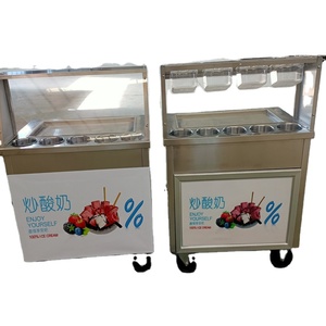 เครื่องทำไอศกรีมม้วนแบบพกพาอัตโนมัติอเนกประสงค์ขนาดเล็กสำหรับธุรกิจขนาดย่อมสไตล์<span class=keywords><strong>เกาหลี</strong></span> - Product Image 1