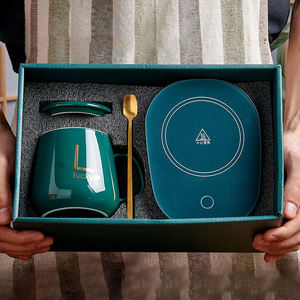 DD2169 Taza de Porcelana de 55 Grados, Portavasos Ecológico, Moderno, Recuerdo, Taza de Té para San Valentín, Boda, Regalo Empresarial, Caja de Regalo, Taza de Café - Product Image 1