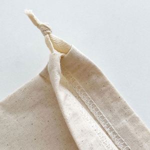Oem/odm Custom <b>Recycle</b> Organic Cotton Canvas Fabric Drawstring Dust <b>Bag</b> With Logo Printed - Product Image 2