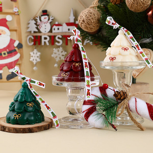 Christmas Holiday Gift Home Decor Cute Christmas Tree Soy Wax Handmade Christmas Tree Scented <b>Candle</b> - Product Image 2