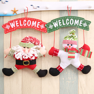 Venta caliente al por mayor decoración de Navidad accesorios colgantes placa de identificación de Navidad adornos de Casa de tela colgantes pequeños - Product Image 3