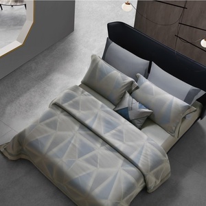 Offre Spéciale personnaliser gris <span class=keywords><strong>240x260</strong></span> ensemble <span class=keywords><strong>de</strong></span> literie <span class=keywords><strong>housse</strong></span> <span class=keywords><strong>de</strong></span> <span class=keywords><strong>couette</strong></span> jacquard <span class=keywords><strong>de</strong></span> soie - Product Image 4