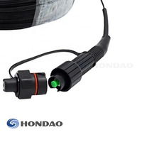 Cable de Conexión Mini SC/APC FTTH Impermeable, Cable de Fibra Óptica Preterminado para Red FTTH