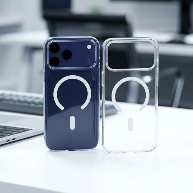 In Stock Transparent Phone case With Box for iPhone 18 Pro Max Clear Magnetic Cover for iPhone 17 16 Pro Max for Samsung