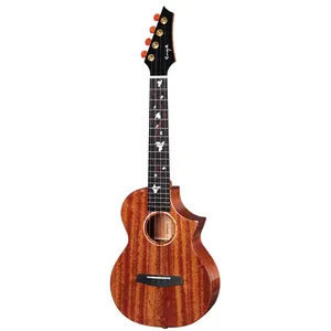 Enya EUC-M6 23 Polegada Ukulele Mahogany Full Single Board Iniciante Caixa Elétrica Pequena Guitarra Crianças Feminino Masculino Ukulele