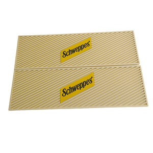 Tapete de Barra de Silicona Grueso Minimalista, Tapete de Barra de Silicona con Logotipo 3D Personalizado, Ranura de Drenaje Diagonal, Tapete Impermeable para Derrames de Barra - Product Image 6