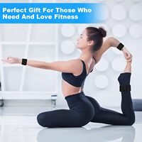 2LB Entrenamiento de resistencia Barra de hierro ajustable Tobillo Muñeca Bandas de peso Brazalete Ejercicio Pesas Gris oscuro Tobillera Pulseras de peso