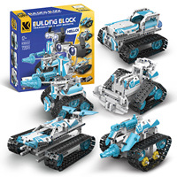Set de Bloques de Robot Programable STEM, Plástico ABS, Control Remoto Eléctrico, Juguete Educativo Controlado por Aplicación para Edades de 5+ Años