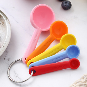 Kitchen Accessories 5-Piece Baking Set Food Grade Thick Silicone <b>Measuring</b> <b>Spoon</b> & Cup Set Hand Wash Only - Product Image 4