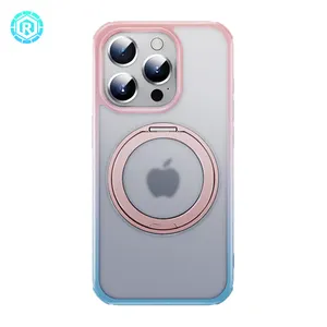 2024 Novos produtos da moda Capa magnética para o iPhone 15 Pro Suporte para carregamento sem fio Capa para celular