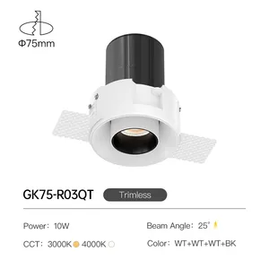 XRZLux Ângulo ajustável ETL LED Refletores 10W Recesso Extensível Refletor LED Incorporado Arruela de Parede COB Downlight