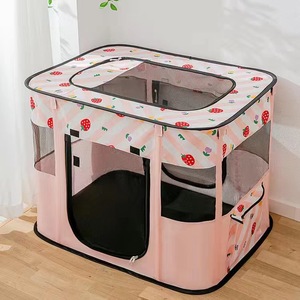 Cuccia Pieghevole Traspirante per Gatti e Cani, Spaziosa Gabbia Chiusa con Recinzione per un Parto Confortevole - Product Image 6