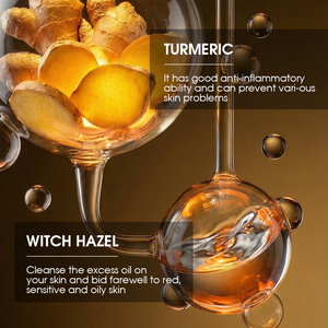 Mousse Limpiador Facial de Cúrcuma, Vitamina C, Ácido Kójico, Blanqueador, Iluminador, Lavado Facial de Cúrcuma - Product Image 4