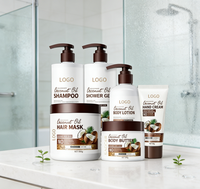 Coffrets cadeaux de soins corporels et capillaires à la noix de coco hydratants de luxe, lotion crème pour la salle de bain, spa à domicile