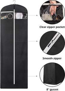 Grote Reis Kledinghoes Bruidsjurk Jurk Met Opknoping Voorzien Van Geweven Materiaal Kledingtas Accessoires Etui Opbergen - Product Image 3