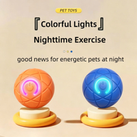 Jouet intelligent pour chat 360 °   Jouet interactif intelligent pour chien, balle interactive pour animaux de compagnie, chargeur Type-C, balle roulante pour chats