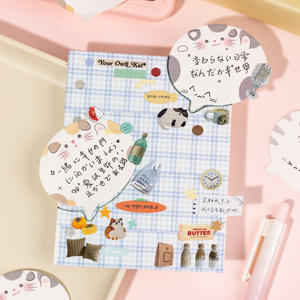 30 hojas por paquete <span class=keywords><strong>Chat</strong></span> Bubble Sticky Notes Meow Mark Series Adorable Mini Portable Journal Memo Notes - Product Image 4