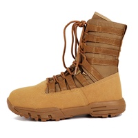 Bottes tactiques montantes personnalisables pour hommes de grande taille Chaussures de randonnée du désert Collection de vêtements de travail OEM en cuir durable