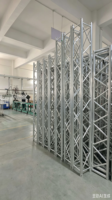 Structure de scène en treillis à boulons en alliage d'aluminium pour éclairage 400x400x1500mm G44 Noir/Argent