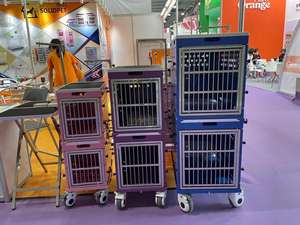 กรงสัตว์เลี้ยงแบบมืออาชีพ แข็งแรง ทนทาน ทำจากอะลูมิเนียม พร้อมระบบป้องกันสัตว์เลี้ยง  บรรจุภัณฑ์กล่องใส่สัตว์เลี้ยงแบบมีล้อลากสำหรับเดินทาง  รับผลิตภายใต้แบรนด์ของลูกค้า - Product Image 5