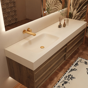 Armoire de toilette de style moderne en MDF de 72 pouces Ensemble de coiffeuse de salle de bain avec <span class=keywords><strong>lavabo</strong></span> mural <span class=keywords><strong>à</strong></span> <span class=keywords><strong>vendre</strong></span> - Product Image 3