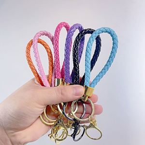 Braided PU Leather Keychain Colorful Woven <b>Key</b> <b>Ring</b> Strap Keychains <b>Ring</b> <b>Key</b> Holders for Car <b>Keys</b> - Product Image 3