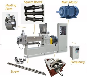 Máquina para hacer rizos inflados de maíz Línea de producción de maíz relleno de núcleo Máquina para aperitivos inflados de maíz Extrusora de doble tornillo para alimentos inflados - Product Image 3