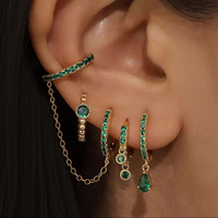 Piercing Labret en Titane ASTM F136 à Filetage Interne avec Zircon Cubique pour Cartilage, Tragus, Hélix - Vente en Gros