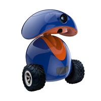 Moniteur pour animaux de compagnie certifié chien intelligent jouet de luxe dessin animé réaliste automatique Vision nocturne Robot fonction écologique en plastique métal