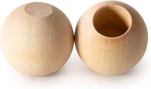 Customized Color <b>High</b> Quality New <b>Top</b> 1-1/4 Inch Diameter Wood Dowel Rods Caps OEM Furniture Handle Knob Cabinet/Drawer Use - Product Image 2