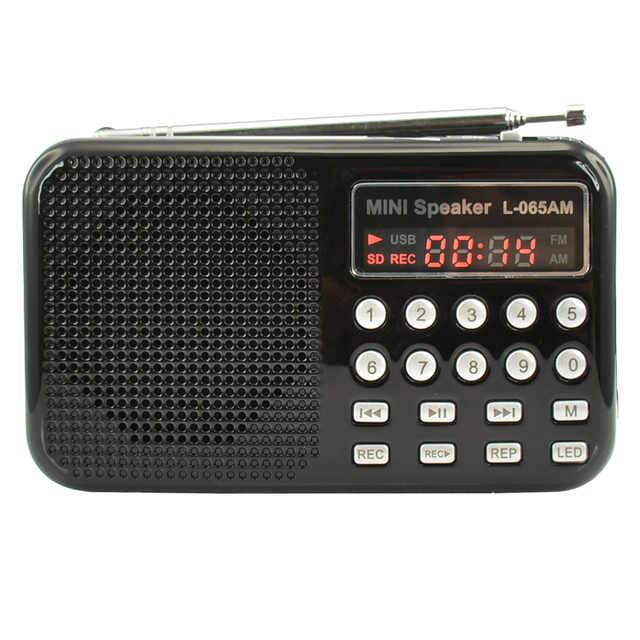 LCJ L-065AM 2018 Mp3 Player AM FM Radio Voice Recorder, Multifunctional Digital Voice Recorder