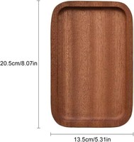 Plateaux en bois de taille personnalisable, rectangulaires, décoratifs, pour table basse et organisation de la maison, avec logo personnalisé