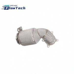 Downpipe FlowTech haute performance 200 cellules T304 pour VW Multivan T5 T6 2.0T avec bouclier thermique, fixation directe - Product Image 3