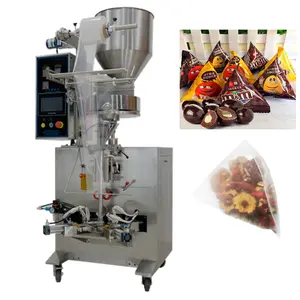 Machine d'emballage alimentaire automatique pour chocolat haricots Triangle Bag Bungle Snack Granules Pyramides Sachet Emballage Prix d'usine - Product Image 1