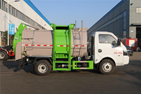 Camion à ordures alimentaires Dongfeng Tuyi 5 CBM avec cuve scellée et chargement latéral pour la collecte des déchets de restaurant