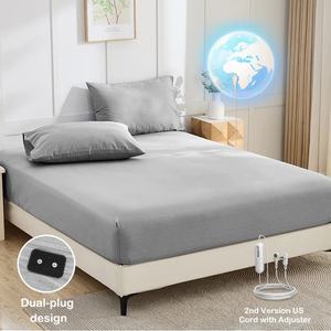 Drap-housse antistatique en 95% coton et 5% fibres d'argent, brodé, 400 fils/cm², écologique, toutes saisons, pour la maison et l'hôpital - Product Image 1