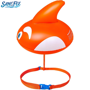 <span class=keywords><strong>Bouée</strong></span> <span class=keywords><strong>de</strong></span> <span class=keywords><strong>sécurité</strong></span> <span class=keywords><strong>en</strong></span> <span class=keywords><strong>eau</strong></span> <span class=keywords><strong>libre</strong></span>, design requin, flotteur d'entraînement à la natation haute visibilité avec ceinture réglable - Product Image 1