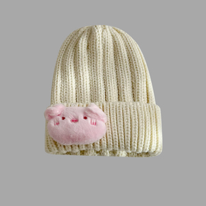 The Cartoon Will Call the Rabbit <strong>Woolly</strong> <strong>Hat</strong> <strong>Lady</strong> Youth Circular <strong>Hat</strong> Knitting Machine Wool Knit <strong>Hat</strong> - Product Image 3