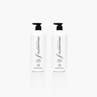 Bouteille Distributrice de 1000 ml en PEHD Noir Mat pour Gel Douche, Shampoing et Après-Shampoing, Rechargeable, Cylindre Premium pour Maison, Salon et Salle de Bain