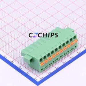 KF2EDGKDM-5.0-10P Plug-in Terminal Block P=5mm Connector Plug Screw Fixing 1x10P 5mm - Product Image 2